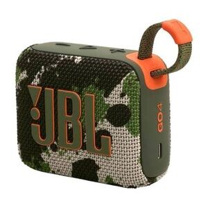 JBL GO4 Bluetooth Speaker - Green and Orange Camouflage